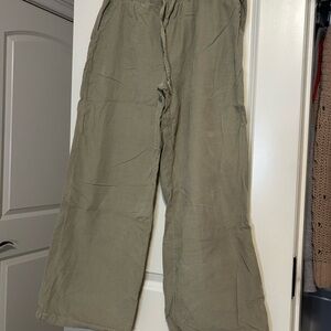 La Hearts Olive Straight Leg Pants